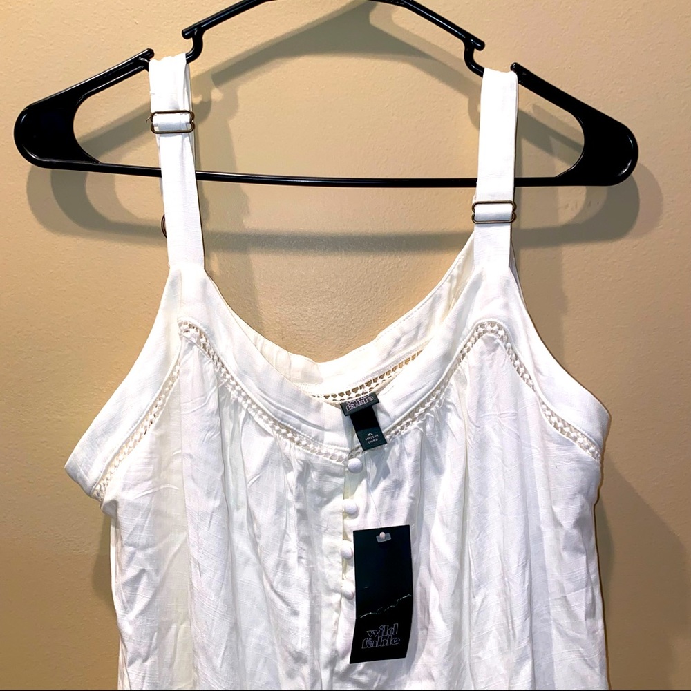 Wild Fable Button-Front Tiered Trapeze Dress